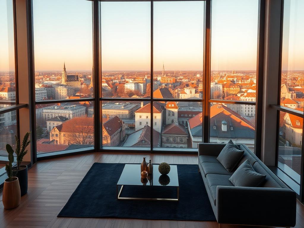 Penthouse sa pogledom na grad